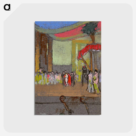 アートポストカード-Scene Design for Opera - 不思議の国のアリス Postcard.