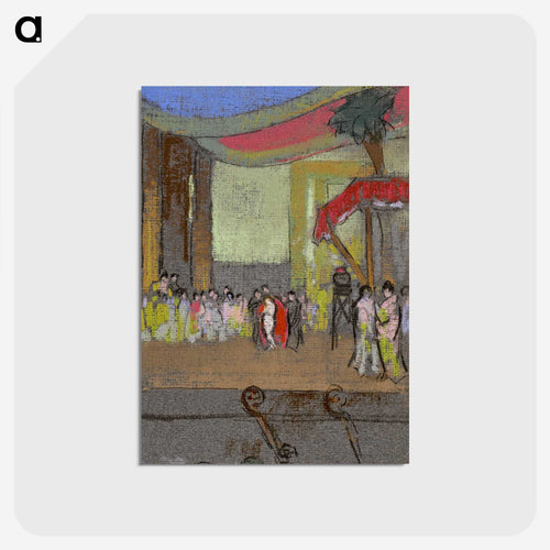 Scene Design for Opera - 不思議の国のアリス Postcard.