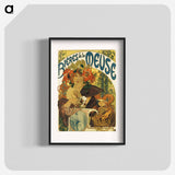 Bières de la Meuse - Alphonse Mucha Poster.