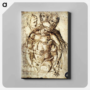 アートパネル-Pieta - アンドレア マンテーニャ Canvas.