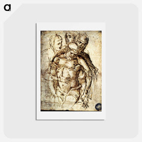 アートポストカード-Pieta - アンドレア マンテーニャ Postcard.