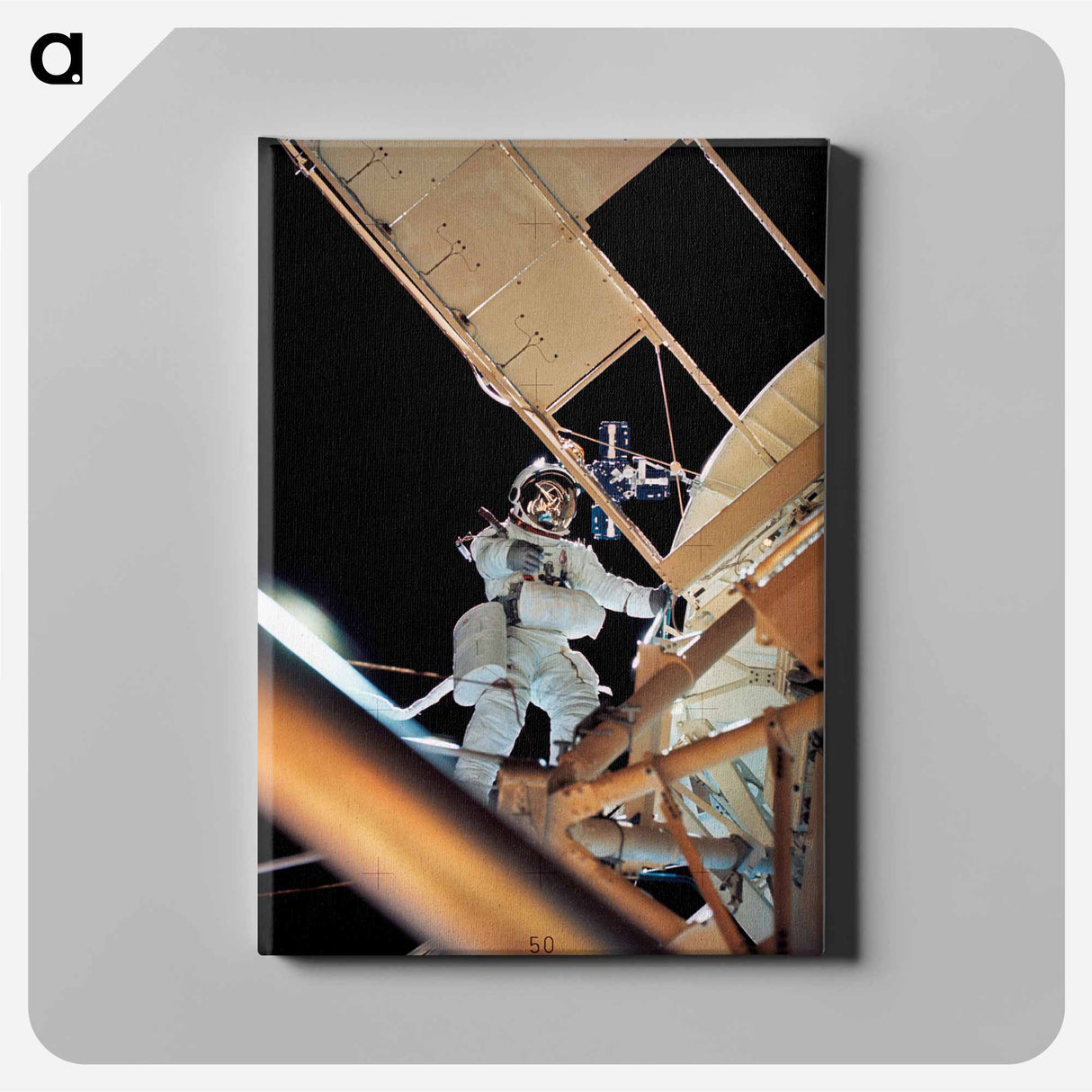 Astronaut Owen K. Garriott, Skylab 3 science pilot - Apollo Moon Landing Canvas.