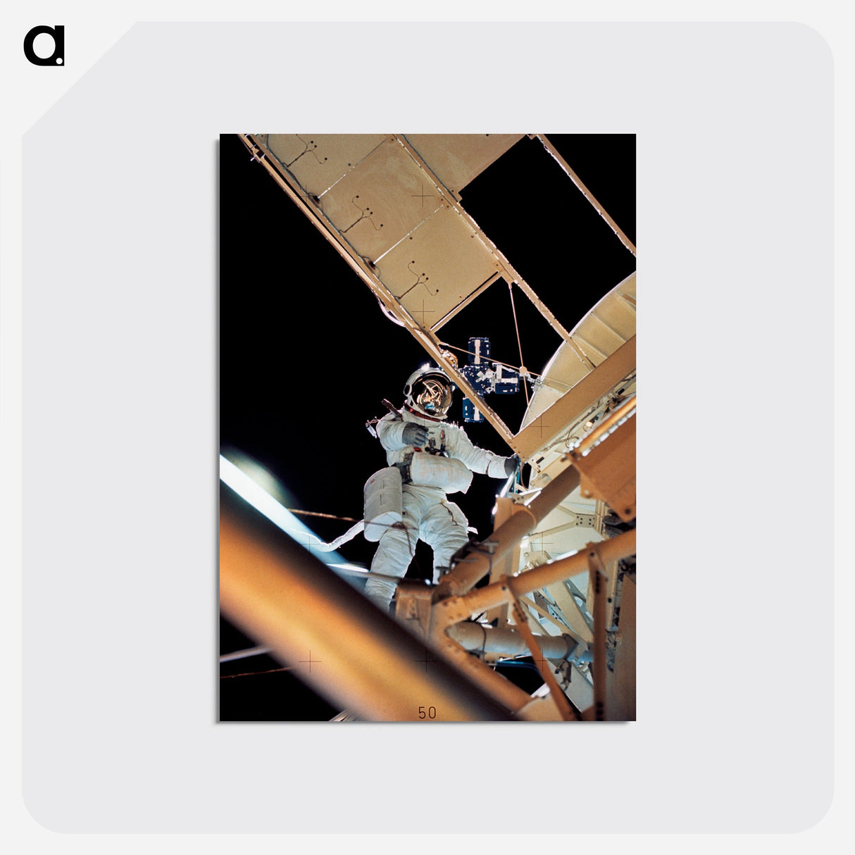 Astronaut Owen K. Garriott, Skylab 3 science pilot - アポロ月面着陸 Postcard.