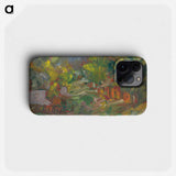 Rainbow over a village - アーノルド ピーター ワイズ クビンチャン Phone Case.