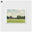 アートポストカード-Hampton Court Green - カミーユ ピサロ Postcard.