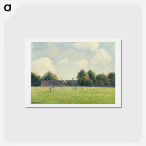 アートポストカード-Hampton Court Green - カミーユ ピサロ Postcard.