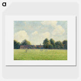 Hampton Court Green - Camille Pissarro Poster.