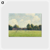 アートポストカード-Hampton Court Green - カミーユ ピサロ Postcard.