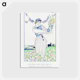 アートポストカード-Summer Dress in Ceylon Veil
 - シャルル マルタン Postcard.