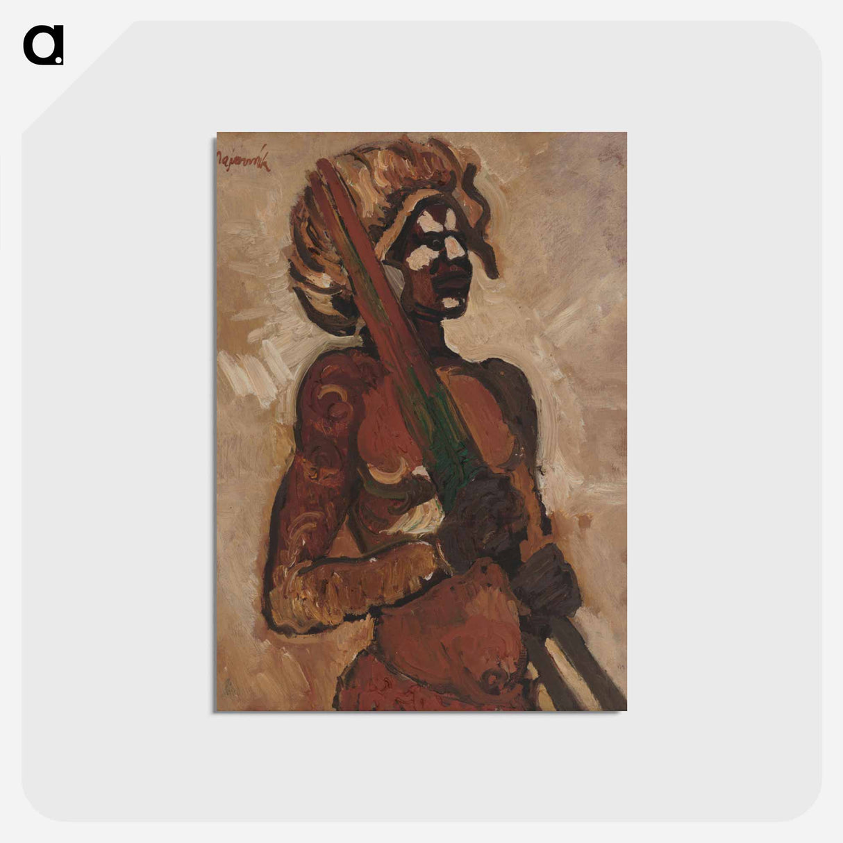 アートポストカード-Black Warrior
 - シプリアン マジェルニク Postcard.