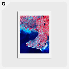 アートポストカード-Beihai, Guangxi from Terra
 - 上空からの地球 Postcard.