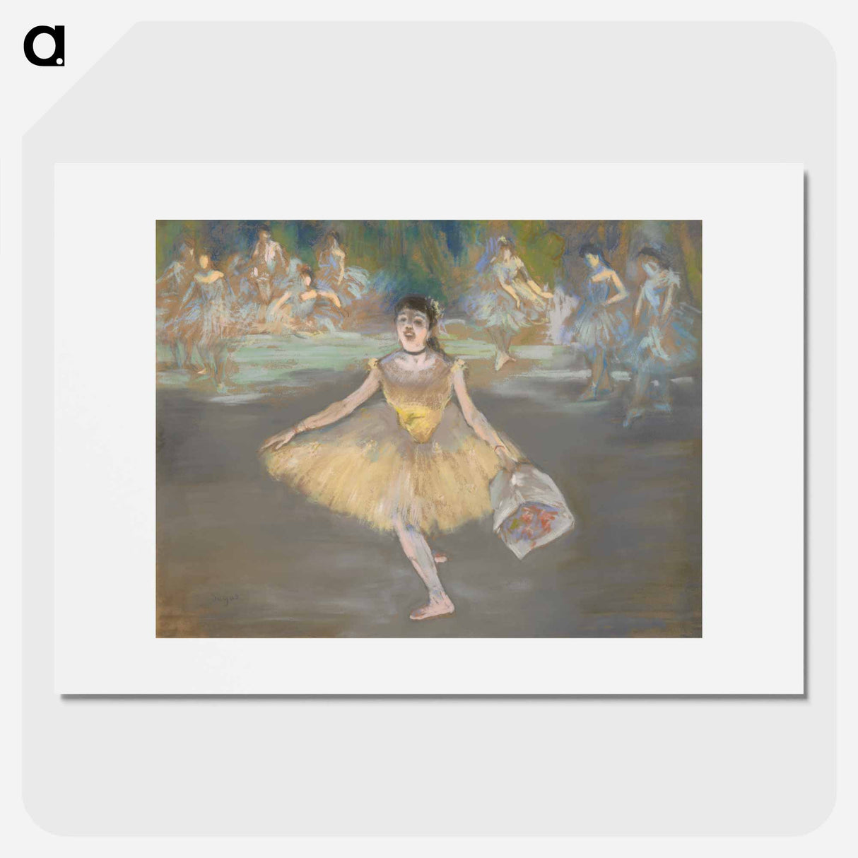 Dancer with a Bouquet - Edgar Degas Poster.