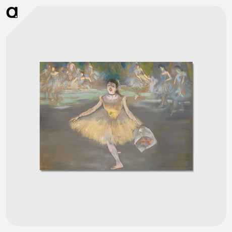 アートポストカード-Dancer with a Bouquet - エドガー ドガ Postcard.