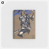 アートメモ帳-The Perseus Series - Study of Perseus in Armour for The Finding of Medusa - エドワード バーン ジョーンズ Memo.