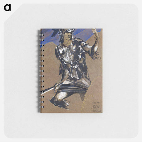 アートメモ帳-The Perseus Series - Study of Perseus in Armour for The Finding of Medusa - エドワード バーン ジョーンズ Memo.