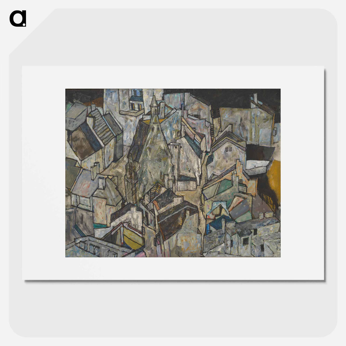 Mödling II - エゴン シーレ Poster.