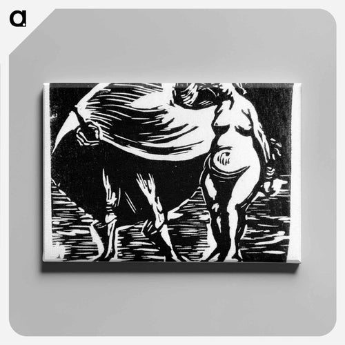 Amorous reverence - Ernst Heinrich Barlach Canvas.