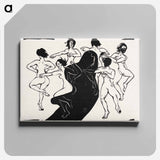 アートパネル-Nudes Dancing around a Shadow - エルンスト ルートヴィヒ キルヒナー Canvas.
