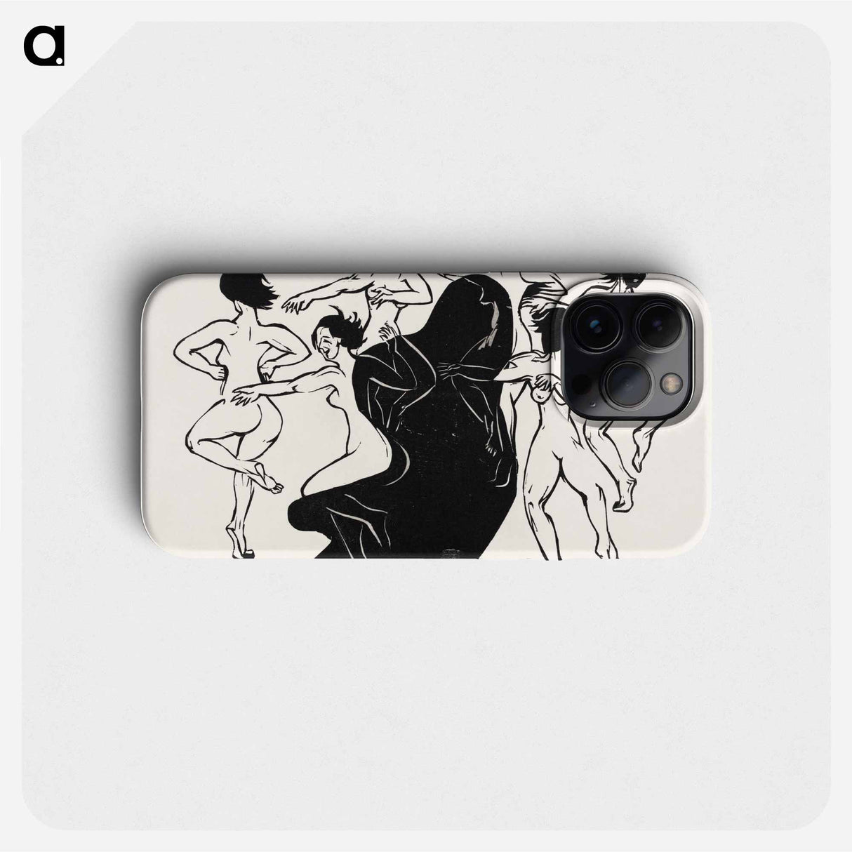 Nudes Dancing around a Shadow - Ernst Ludwig Kirchner Phone Case.