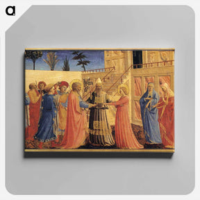 アートパネル-Marriage of the Virgin - フラ アンジェリコ Canvas.