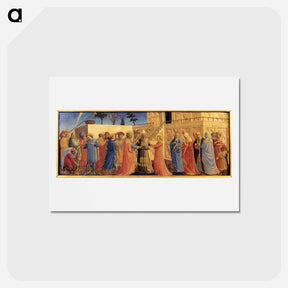 アートポストカード-Marriage of the Virgin - フラ アンジェリコ Postcard.