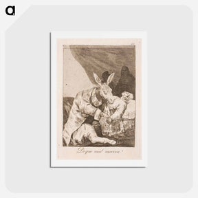 アートポストカード-Is the doctor or the disease killing him? - フランシスコ デ ゴヤ Postcard.