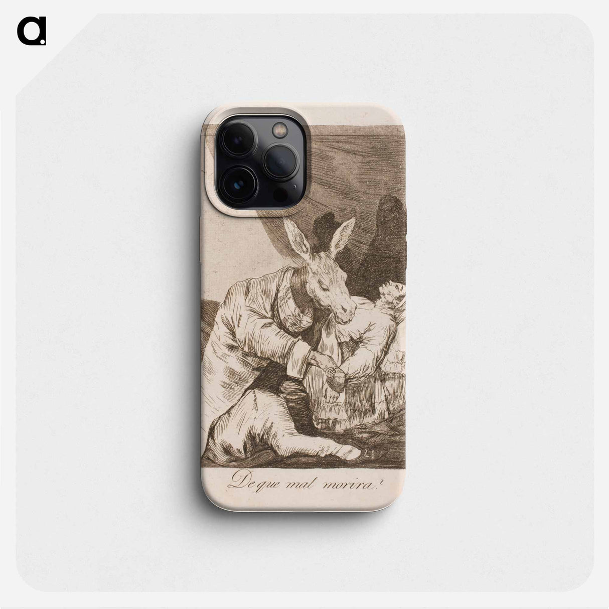 Is the doctor or the disease killing him? - Francisco de Goya Phone Case.