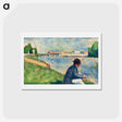 アートポストカード-Study for "Bathers at Asnières" - ジョルジュ スーラ Postcard.