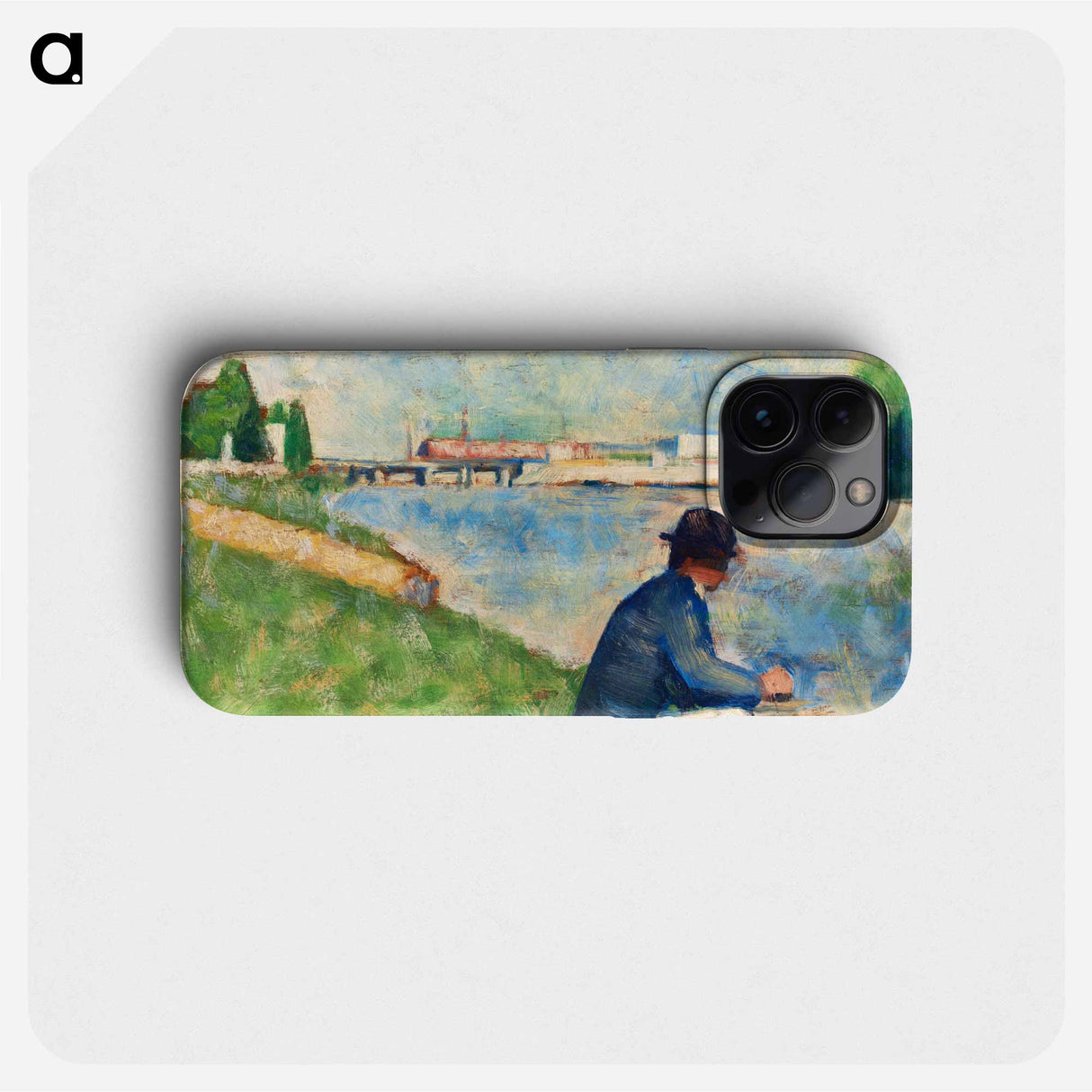 Study for "Bathers at Asnières" - ジョルジュ スーラ Phone Case.