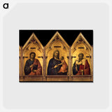 アートポストカード-Badia Polyptych - ジョット ディ ボンドーネ Postcard.