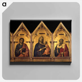アートパネル-Badia Polyptych - ジョット ディ ボンドーネ Canvas.