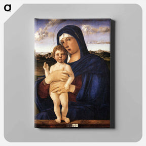 アートパネル-Madonna with Blessing Child - ジョヴァンニ ベッリーニ Canvas.