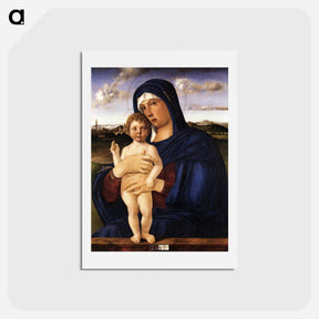 アートポストカード-Madonna with Blessing Child - ジョヴァンニ ベッリーニ Postcard.