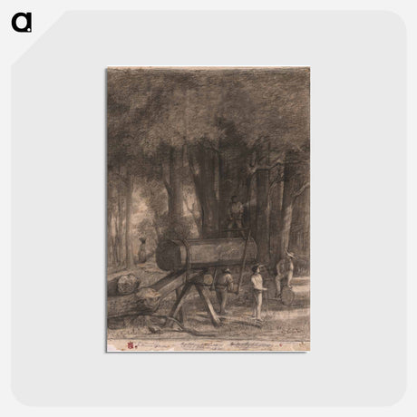 アートポストカード-ブラウン - ギュスターヴ クールベ Postcard.