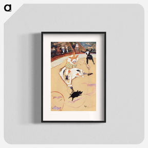 アートポスター-At the Circus Fernando: Medrano with a Piglet - アンリ ド トゥールーズ ロートレック Poster.