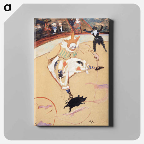 アートパネル-At the Circus Fernando: Medrano with a Piglet - アンリ ド トゥールーズ ロートレック Canvas.
