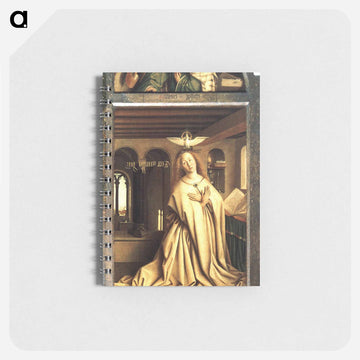 Virgin Annunciate, from the exterior of the right panel of the Ghent Altarpiece - ヤン ファン エイク Memo.