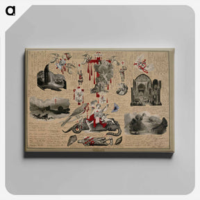 アートパネル-Victorian Blood Book
 - ジョン ビングリー ガーランド Canvas.