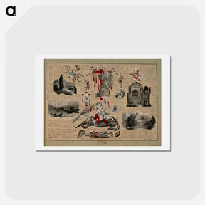 アートポストカード-Victorian Blood Book
 - ジョン ビングリー ガーランド Postcard.
