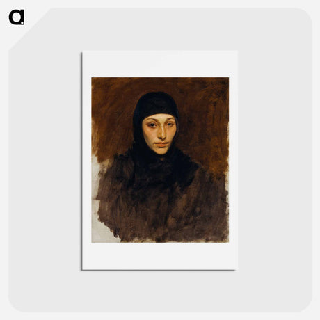 アートポストカード-Egyptian Woman - ジョン シンガー サージェント Postcard.