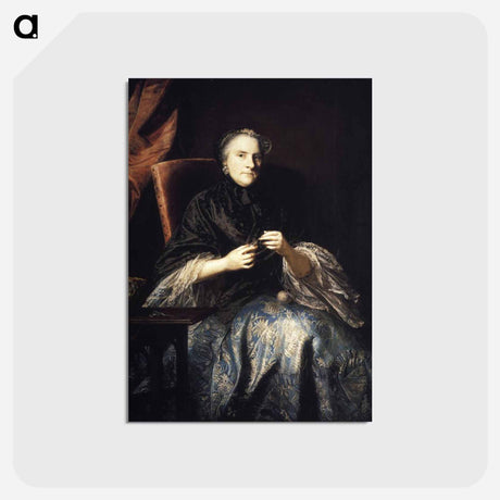 アートポストカード-Anne, Countess of Albemarle - ジョシュア レノルズ Postcard.