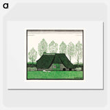 Farmhouse with thatched roof - ジュリー デ グラーグ Poster.