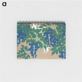 アートメモ帳-Wisteria from Momoyogusa–Flowers of a Hundred Generations - 神坂 雪佳 Memo.