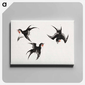 アートパネル-Katsushika Hokusai's birds - 葛飾 北斎 Canvas.