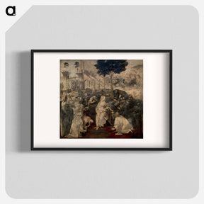 アートポスター-Adoration of the Magi - レオナルド ダ ヴィンチ Poster.