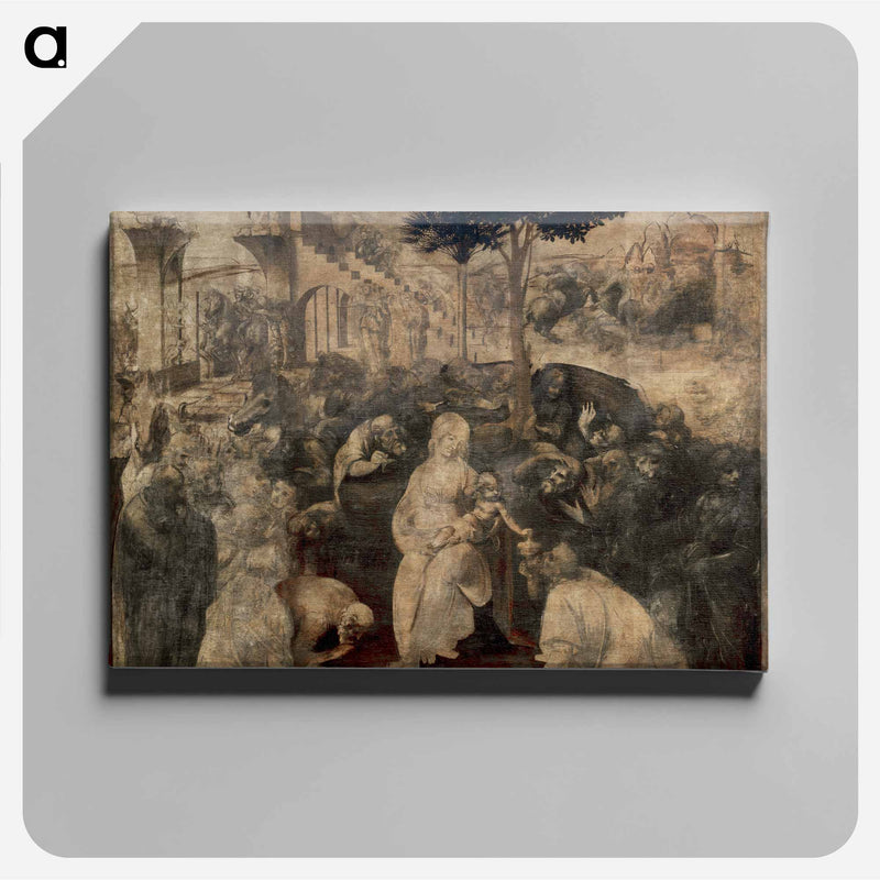 Adoration of the Magi - レオナルド ダ ヴィンチ Canvas.