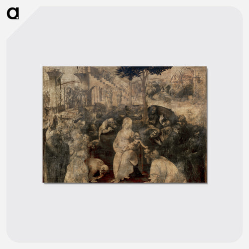 Adoration of the Magi - レオナルド ダ ヴィンチ Postcard.