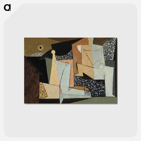 アートポストカード-Figures on a Beach - ルイ マルクーシ Postcard.