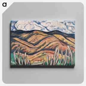 アートパネル-The Last of New England—The Beginning of New Mexico - マースデン ハートリー Canvas.