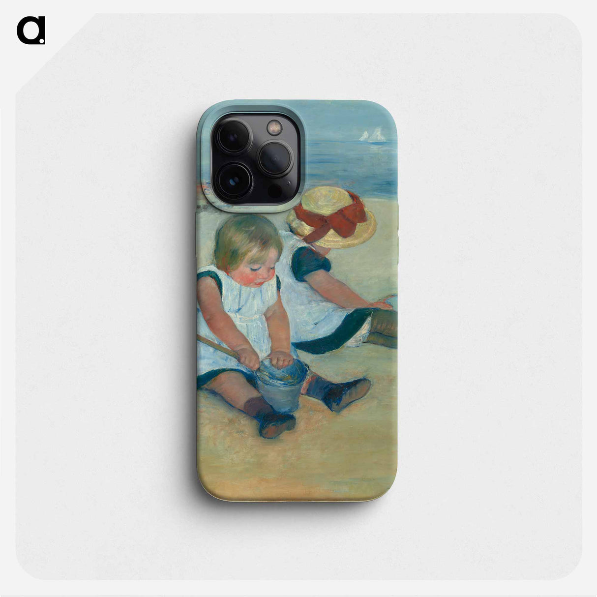 Children Playing on the Beach - Mary Cassatt Phone Case.